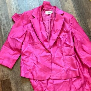 Le Suit Women's Vibrant Pink Blazer 10